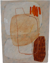 Load image into Gallery viewer, Bread and Carrots - Orange Abstract Painting
