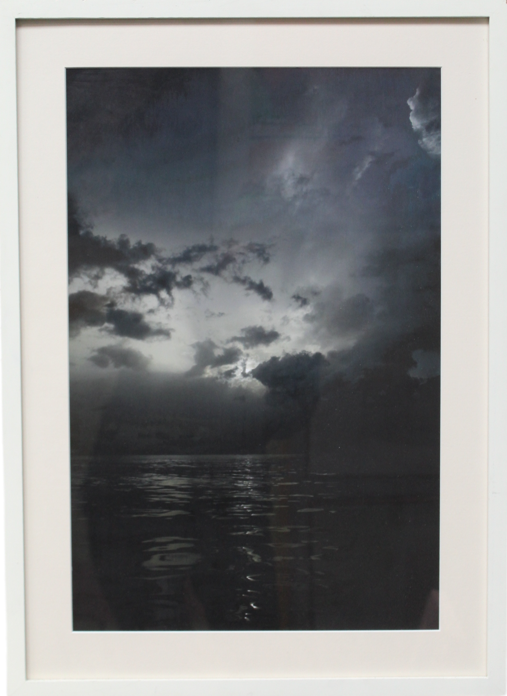 Moonlight Sea - 52cm x 72cm -  Photograph in White Frame