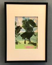 Load image into Gallery viewer, Park snippet 2, acrylic on paper 15x25cm run of 2
