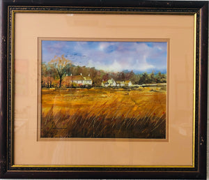 Country Scene. Water Colour on paper. 54x48cm