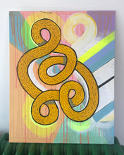 Load image into Gallery viewer, Knot study 2 40x50cm acrylic on canvas board, run of 2
